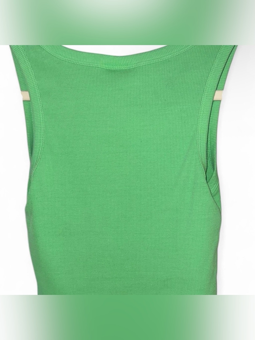 Universal Thread Bright Green Ribbed Tank Top - Picture 2 of 3